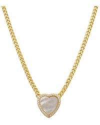 LÁTELITA London - Heart Mother Of Pearl Necklace - Lyst