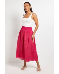 PRINCIPLES - Broderie Maxi Skirt - Lyst