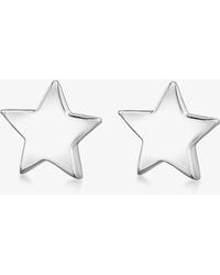 T.H.Baker - Sterling 9.5Mm Star Stud Earrings 8.55.4720 - Lyst