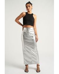 Urban Bliss - Pu Column Maxi Skirt - Lyst