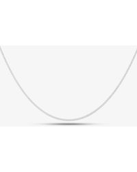 T.H.Baker - Sterling 51Cm Open Curb Chain Necklace 8.13.0035-51 - Lyst
