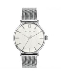 Ted Baker - Phylipa Gents Stainless Steel Fashion Analogue Watch - Bkppgs217 - Lyst