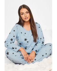 Yours - Printed Tapered Pyjama Set - Lyst