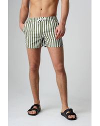 Influence - Elasticated Stripe Print Swim Shorts - Lyst
