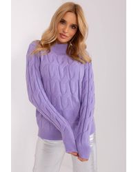 Love Lace - Textured Half Turtleneck Long Sleeve Sweater Style 187569 - Lyst
