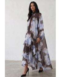 TFNC London - Rumi Chocolate Print Maxi Dress - Lyst