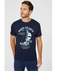 MAINE - Long Harbour Printed Tee - Lyst