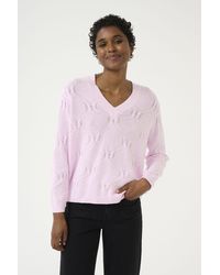Kaffe - Kacharlie V-Neck Regular Fit Pullover - Lyst