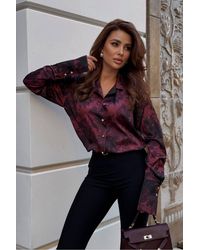 Love Lace - Elegant Long Sleeve Shirt With Wide Cuffs - Lyst