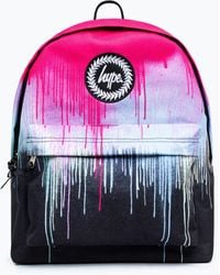 Hype - Pink Drip Crest Backpack - Lyst