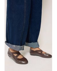 Long Tall Sally - Cross Over Elasticated Ballerina Pumps - Lyst