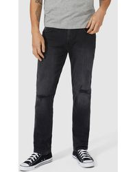 Red Herring - Wash Black Slim With Rips - Lyst