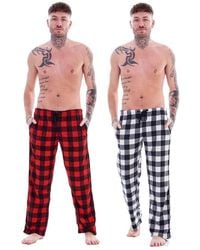 Keanu - Buffalo Check Lounge Pants Pack Of 2 - Lyst