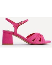 Linzi - Broadway Faux Suede Heeled Sandals - Lyst