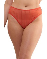 Playful Promises - Veronica Microstripe Hipster 'Brief' - Lyst