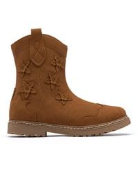 Clarks - Adelaide Mid Kid Tan Ankle Boots - Lyst