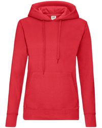 Fruit Of The Loom - Lady Fit Hooded Sweatshirt Hoodie - Lyst