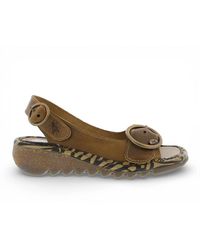 TruClothing - Leather Wedge Sandals Neutral Style Comfort Wedge Shoes - Lyst