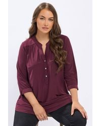 Yours - Half Placket Shirt - Lyst