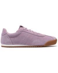 Clarks - Moritz Lo Mauve Suede Trainers - Lyst