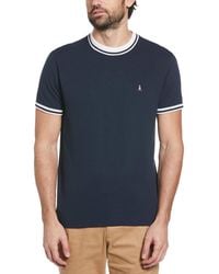 Original Penguin - Ribbed Collar T-Shirt - Lyst