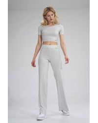 Love Lace - Long Bell Bottom Pants Elastic Waist No Zip - Lyst