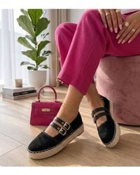 Love Lace - Platform Suede Espadrilles With 4Cm Platform - Lyst