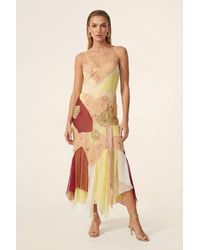 Nasty Gal - Chiffon Lace Panelled Embellished Maxi Dress - Lyst