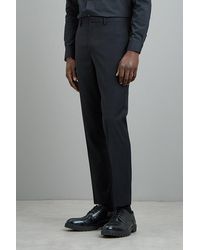 Burton - Skinny Fit Black Stretch Tuxedo Suit Trousers - Lyst