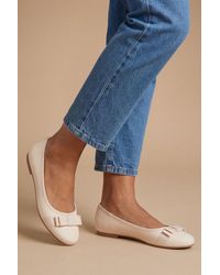 Dorothy Perkins - Wide Fit Paris Bow Detail Ballet Pumps - Lyst