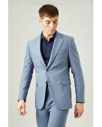 Burton - Slim Fit Stretch Blue Suit Jacket - Lyst
