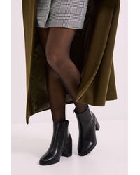 Dorothy Perkins - Wide Fit Morgan Round Toe Medium Block Heel Ankle Boots - Lyst