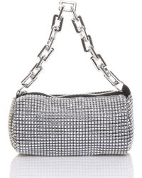 AJVANI - Sparkly Baguette Barrel Clutch Bag - Lyst