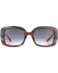 Dior - Square Grey Horn Red Grey Gradient Sunglasses - Lyst