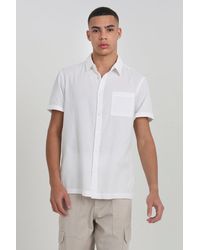 Brave Soul - 'gilles' Cotton Seersucker Short Sleeve Shirt - Lyst