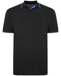 KAM Jeanswear - Big Size Tipped Polo Shirt With Pocket For - Lyst