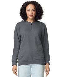 Gildan - Softstyle Midweight Quarter Zip Sweatshirt - Lyst