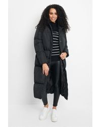 Threadbare - Petite 'jodie' Quilted Maxi Puffer Jacket - Lyst