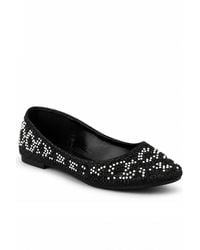 Spot on - Embellished Mesh Ballet Pumps - Lyst