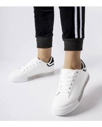 Love Lace - Dina Zircon Sport Sneakers Low Cut Round Toe Lace Up Comfort - Lyst