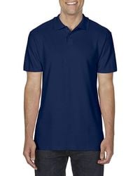 Gildan - Softstyle Short Sleeve Double Pique Polo Shirt - Lyst