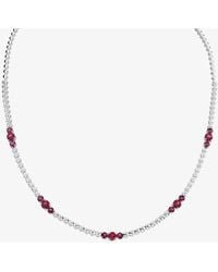 T.H.Baker - 18Ct Ruby & Diamond Fancy Necklace Hsn1062(Ru) - Lyst