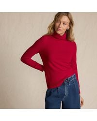 Lands' End - Petite Cashmere Roll Neck Jumper - Lyst