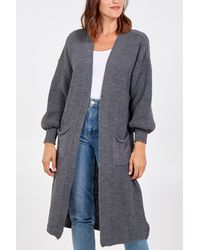 Blue Vanilla - Long Sleeve V-Neck Cardigan - Lyst