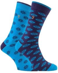 Farah - 2 Pack Retro Cotton Rich Luxury Formal Dress Socks - Lyst