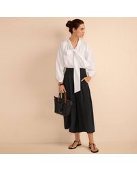 Lands' End - Creaseless Cropped Palazzo Trousers - Lyst