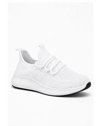 Spot on - Lightweight Knit Lace Up Trainers - Lyst