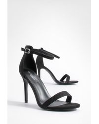 Boohoo - Wide Fit Barely There Basic Heels - Lyst