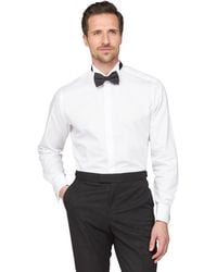 Jeff Banks - Fly Front Wing Collar Cotton Shirt & Bow Tie Set - Lyst