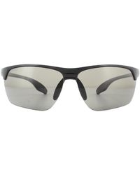Serengeti - Semi Rimless Shiny Black Phd 2.0 Polarized Cpg Grey Sunglasses - Lyst